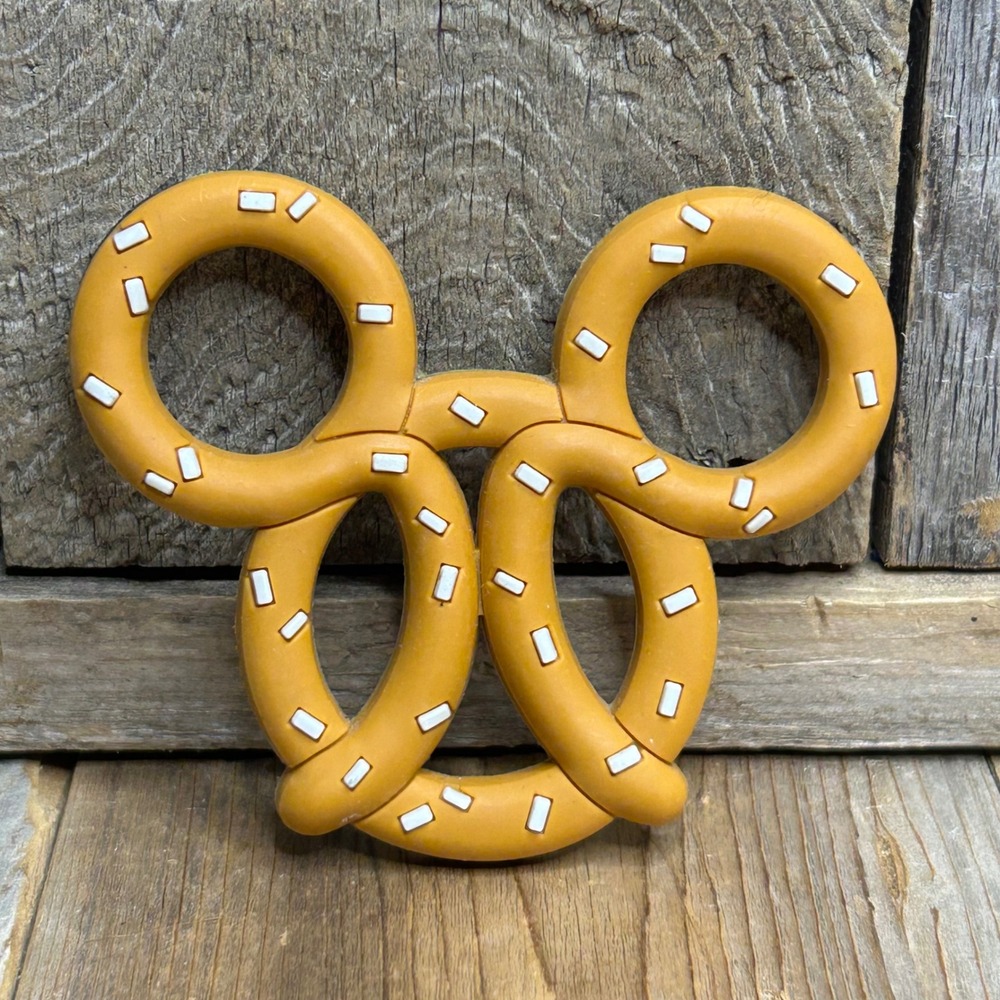 Disney Parks Mickey Mouse Pretzel Magnet Brown Park Snack Souvenir